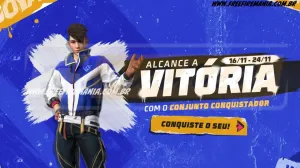 Free Fire: como conseguir Conjunto - Conquistador no Escolha Royale — Free Fire