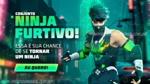 Free Fire: como conseguir Conjunto - Ninja Furtivo no novo Token Royale — Free Fire