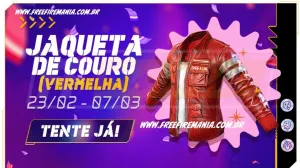 Free Fire: como conseguir JAQUETA DE COURO VERMELHO no novo Token Royale — Free Fire
