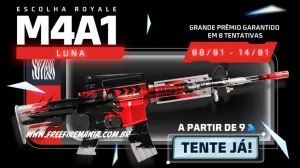 Free Fire: como conseguir M4A1 LUNA no Escolha Royale — Free Fire