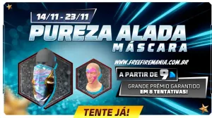 Free Fire: como conseguir Máscara Pureza Alada no Escolha Royale — Free Fire