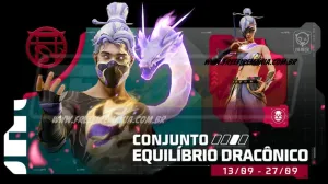 Free Fire: Conjunto - Equilíbrio Dracônico no Torre de Tokens. Saiba tudo! — Free Fire