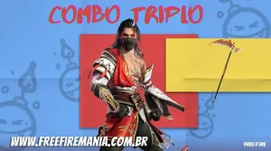 Free Fire: inéditos itens Akasagi chegam no evento Combo Triplo na quinta — Free Fire