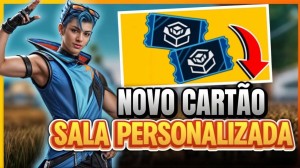 Free Fire lança Cartão de Sala Avançada por 100 diamantes na atualização de maio — Free Fire