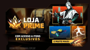 Free Fire Loja Prime Novembro: Traços da Rendeção, Groza Moderninha e mais — Free Fire