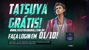 Free Fire: novo personagem Tatsuya é gratuito e chega em outubro — Free Fire