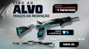 Free Fire recebe evento Tiro ao Alvo com as skins Traços da Redenção da MAG-7 e KAR98K — Free Fire