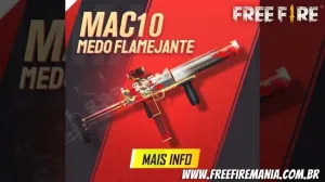 Free Fire recebe um novo Arma Royale da MAC10: Medo Flamejante — Free Fire