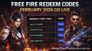 Free Fire redeem codes February 2026 go live with daily updates — Free Fire