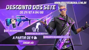 Free Fire retorna com as skins Insanidade Hacker e AUG Decodificadora; veja como pegar — Free Fire