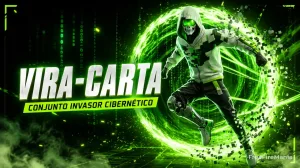 Evento Vira-Carta Free Fire estreia com Conjunto Invasor Cibernético e sistema de viradas