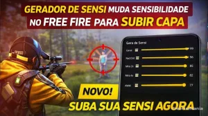 Gerador de Sensi muda sensibilidade no Free Fire para subir capa — Free Fire