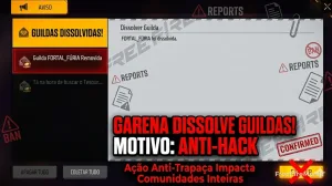 Garena dissolve guildas no Free Fire após varredura anti-hack — Free Fire