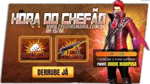 Chegou a Hora do Chefão com o pacote Duque Mariposa — Free Fire