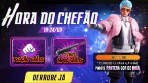 Hora do Chefão: pacote Pantera Cor de Rosa disponível no Free Fire — Free Fire