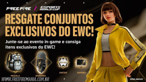 Itens grátis do EWC Free Fire chegam em breve ao jogo — Free Fire