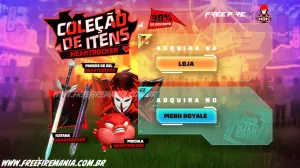 Escolha Royale Free Fire: Como conseguir Katana - HEARTROCKER e outros Prêmios — Free Fire
