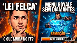 “Lei Felca” remove diamantes do Menu Royale no Free Fire — Free Fire