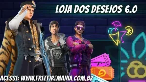Loja dos Desejos 6.0 chega na sexta ao Free Fire — Free Fire