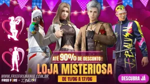 Loja Misteriosa Free Fire junho 2022: confira as skins inéditas com até 90% de desconto — Free Fire