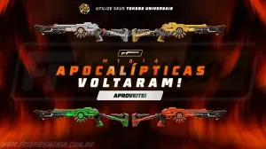 Free Fire: como conseguir M1014 - Apocalípticas no Token Royale — Free Fire
