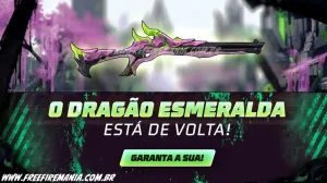 Escolha Royale Free Fire: Como conseguir M1014 - Dragão Esmeralda e outros Prêmios — Free Fire