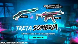 Free Fire: como conseguir M1887 - Treta Sombria, MP5 - Treta Sombria no Arco do Destino — Free Fire
