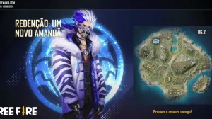 Mapa do Tesouro Free Fire: localização do "baú do convocador" no mapa para o dia 21 (segunda) — Free Fire