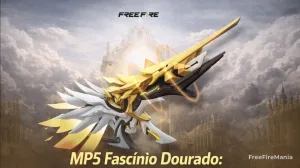 Garena revela raridade da MP5 Fascínio Dourado no Free Fire — Free Fire