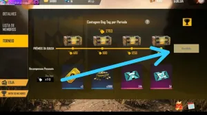 Mudou a forma de coletar as recompensas de Torneio da Guilda — Free Fire