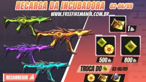 New Incubator of September 2021 Free Fire brings the MP5 skin: "Tornado of Lava" — Free Fire