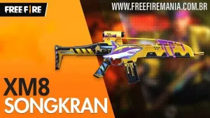 Nova skin Lendária da XM8 TUBA no Free Fire — Free Fire