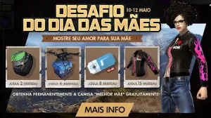 Evento Desafio do Dia das Mães Chega ao Free Fire em Maio de 2019 — Free Fire
