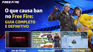 O que causa ban no Free Fire e como evitar perder a conta — Free Fire