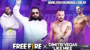 Os DJs Dimitri Vegas e Like Mike lideram as comemorações do 4º aniversário do Garena Free Fire — Free Fire