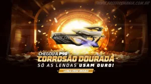 Escolha Royale Free Fire: Como conseguir P90 - CorrosãoﾠDourada e outros Prêmios — Free Fire