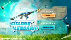 Escolha Royale Free Fire: Como conseguir PARAFAL - Ciclone Lendário e outros Prêmios — Free Fire
