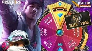 Passe de Elite barato chega no evento Roda do Desconto — Free Fire