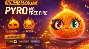 Free Fire libera mascote Pyro e muda recompensas em abril — Free Fire