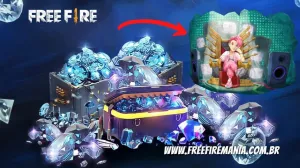 Recarga Free Fire: 26 de janeiro de 2022; recompensas Parede de Gel Rosinha — Free Fire