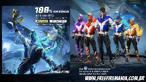 Recarga Free Fire com 100% de bônus na compra de diamantes em novembro (2022) — Free Fire