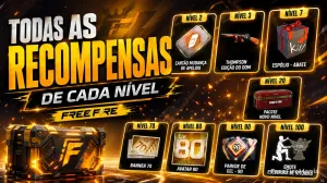 Recompensas de Nível no Free Fire: lista completa e como ganhar XP — Free Fire