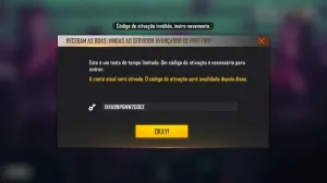 Free Fire Advanced Server: error invalid activation code after apk download — Free Fire