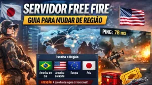 Servidor Free Fire: guia completo para mudar região — Free Fire