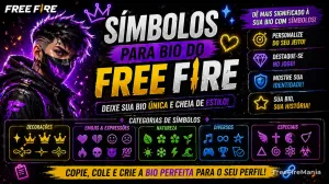 Símbolos para Bio do Free Fire: letras especiais, emojis e espaço invisível — Free Fire
