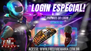 Só hoje! Pegue sua Bandana e Paraquedas Terra Arrasada — Free Fire