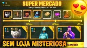 Supermercado 4.0 com o Novo Dino Esqueleto no Free Fire — Free Fire