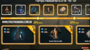 Supermercado 5.0 com o pacote Dino Angelical no Free Fire — Free Fire