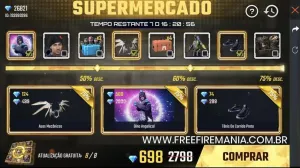 Supermercado 5.0 com o Dino Angelical no Free Fire — Free Fire