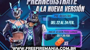 Tickets da Incubadora Grátis na Pré Atualização do Free Fire — Free Fire